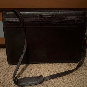 Deep maroon/brown briefcase